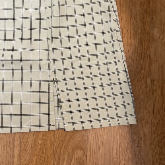 Nasty Gal checkered slit Mini Skirt - Picture 4 of 6